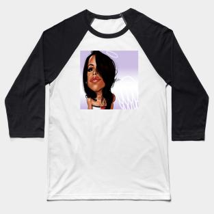 Aaliyah Caricature Baseball T-Shirt